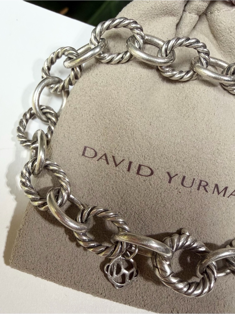 ❤️ David Yurman 10mm Oval Link Chain Bracelet - Picture 2 of 9
